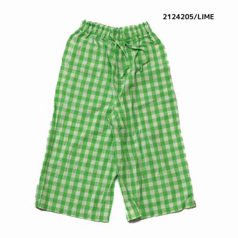 【130~150】 ギンガムチェックイージーパンツ ★2124205j★キッズサイズ 子供服